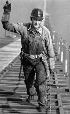 Construction Worker for the Golden Gate Bridge