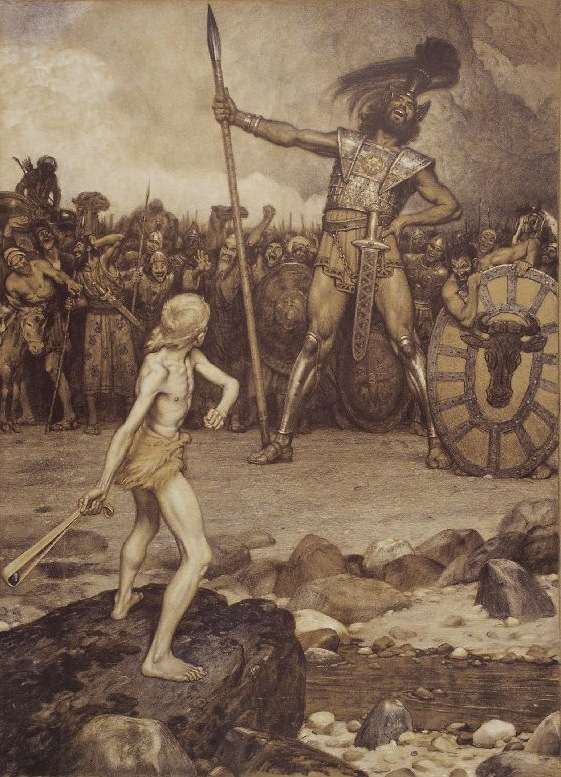 David and Goliath Art.