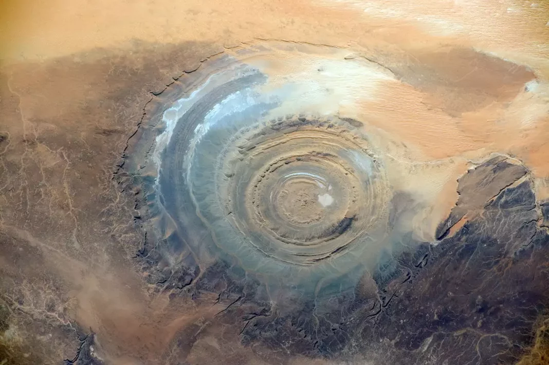 How was the Eye of the Sahara formed