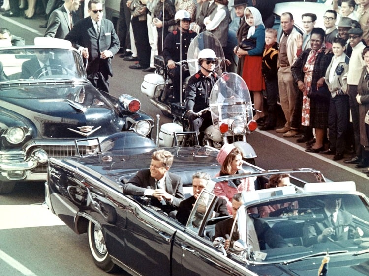 John F. Kennedy motorcade in Dallas