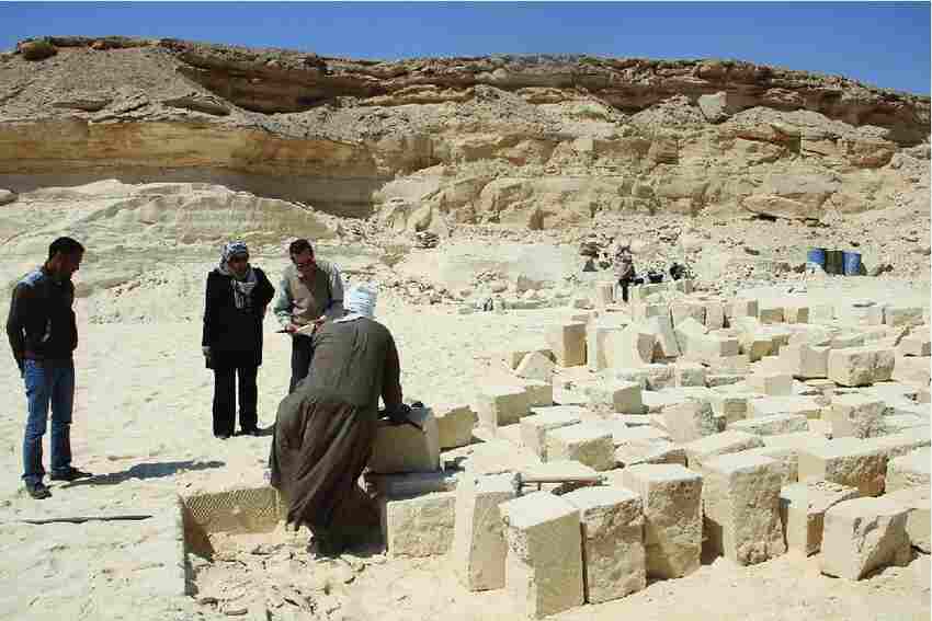 Limestone quarry, Helwan, Egypt.