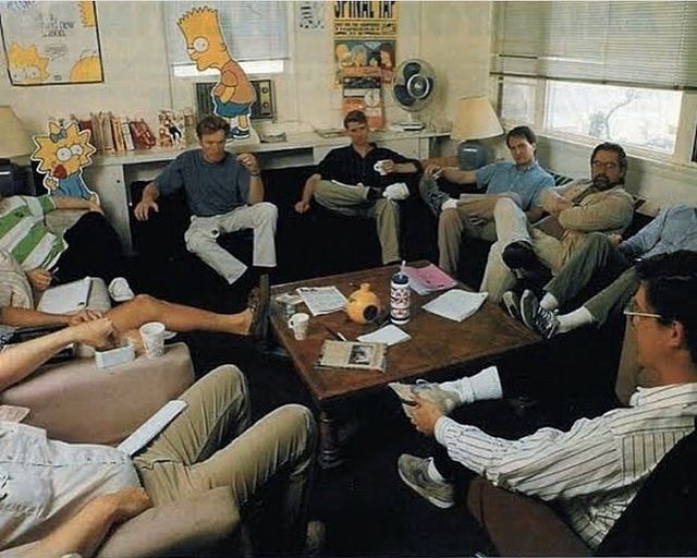 The Simpsons writers room