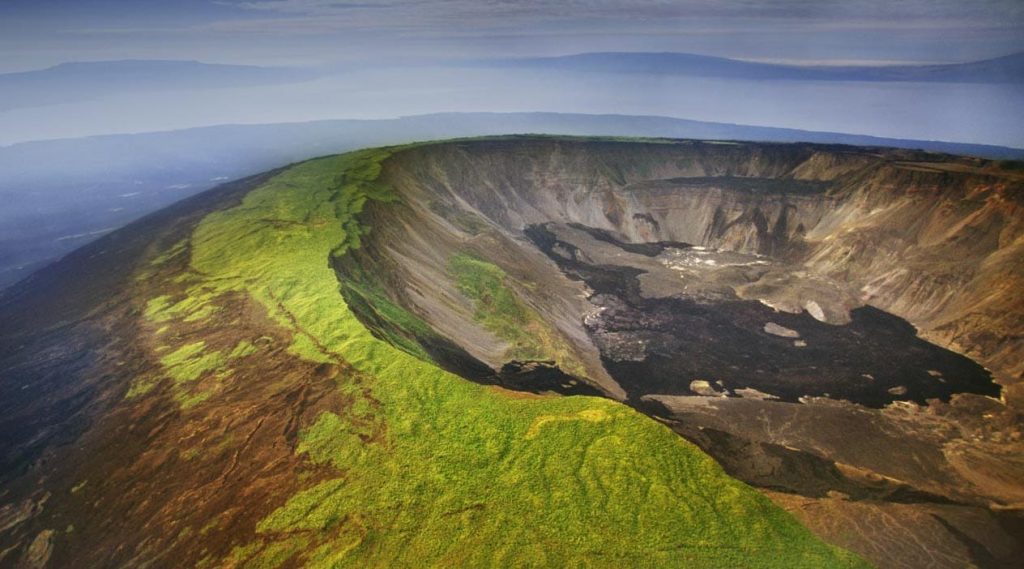 Galapagos volcanic landscape