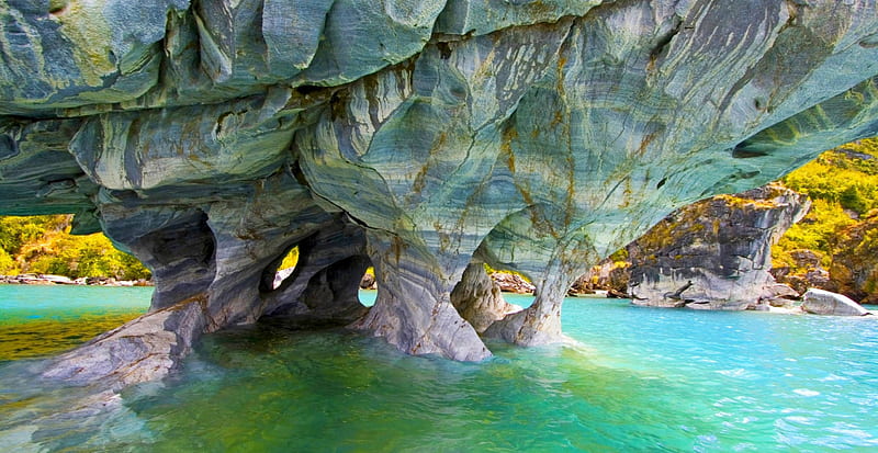 Marble Caves erosion General Carrera Lake