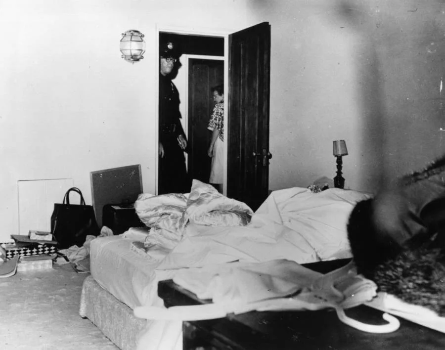 The bedroom where Marilyn Monroe died