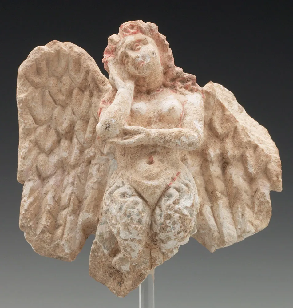 bird-woman siren from ancient Greek mythology