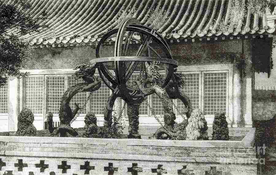 Chinese armillary sphere from the Han dynasty