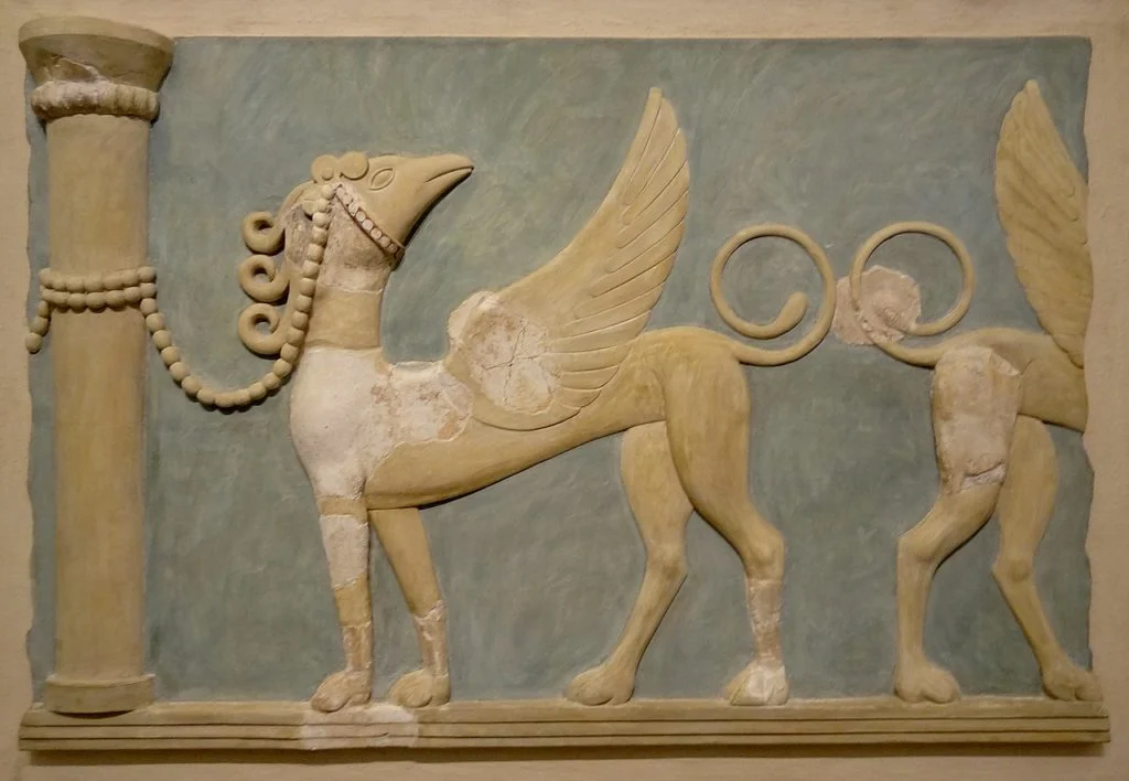 Griffin in Greek mythology art