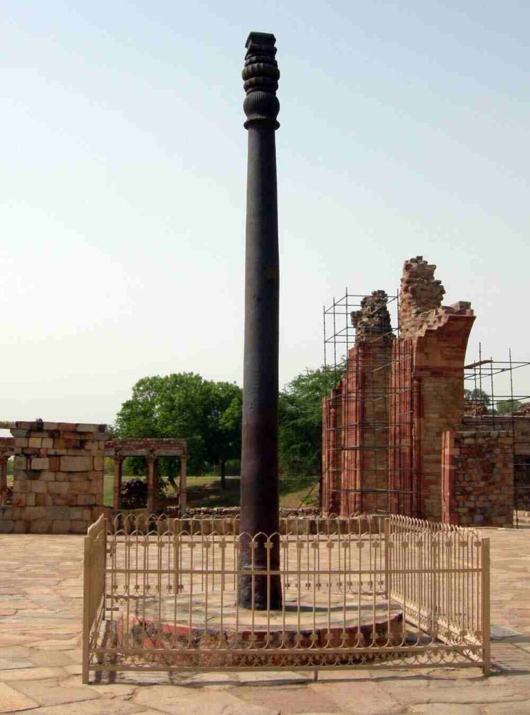 Iron Pillar of Delhi Qutub Minar