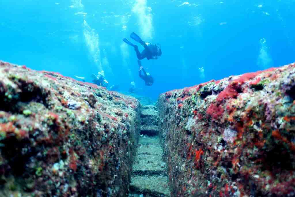 Yonaguni Monument discovery diver